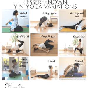 On demand. Online Lesser-known Yin Yoga variations bundle